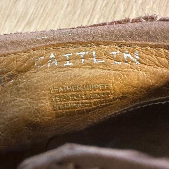 Miz Mooz Caitlin Ankle Leather Booties Peep toe shoes in Rose size 37/6.5-7 - Picture 9 of 11